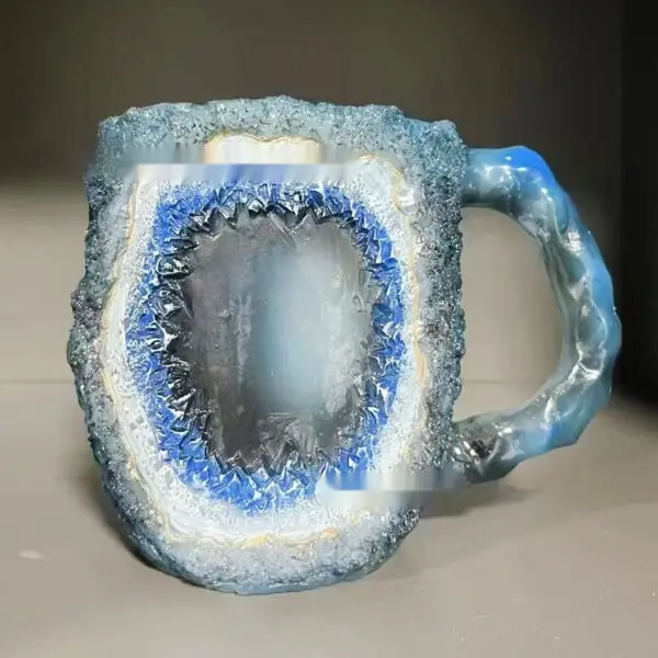 400ml Resin Mineral Crystal Coffee Mugs With Handles Elegant Fake Mineral Crystal Cup For Workplace Home Decor Christmas Gift Kitchen Gadgets - Image 6