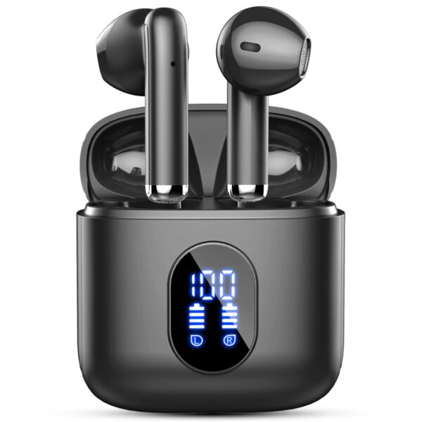 Wireless Earbuds, 2024 Bluetooth 5.4 Earbuds Hi-Fi Stereo, 3g Mini Ear Buds with 4 ENC Mic, Bluetooth Headphones in Ear, 30H USB-C LED Charging Case, IP7 Waterproof Wireless Earphones for Android iOS